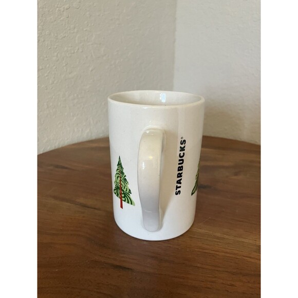 Starbucks Coffee Mug Christmas Trees Holiday 2011 10 Oz - Picture 5 of 7